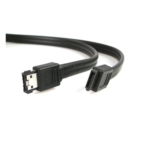 StarTech.com Cable eSATA vers SATA blinde de 1,8 m - Câble SATA vers eSATA - SATA (R) pour eSATA (R) - 1.8 m - noir - pour P/N: ESATAPNLFM1, PEXESAT322I, PEXUSB311A1E, S351BMU33ET, S351BMU33ETG, S3520BU33ER 