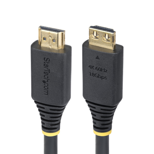StarTech.com - High Speed - câble HDMI - HDMI mâle pour HDMI mâle - 2 m - blindé - noir - sans halogène, passif, support pour 4K60Hz, support 1 440 p (UWQHD) 144 Hz, support 1080 p 240 Hz