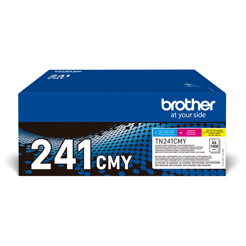 Brother TN241CMY - Pack de 3 - jaune, cyan, magenta - original - cartouche de toner - pour Brother DCP-9015CDW, DCP-9020CDW, HL-3150CDW, MFC-9140CDN