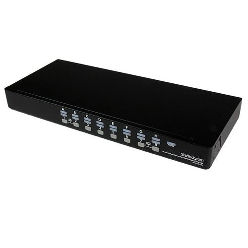 StarTech.com 16 Port 1U Rackmount USB KVM Switch with OSD (SV1631DUSBU) - Commutateur KVM - 16 x KVM port(s) - 1 utilisateur local - de bureau - pour P/N: RK3236BKF, RK4236BKB, RKCONS1701, RKCONS17HD, RKCONS1901, RKCONS1908K, RKCONS1916K