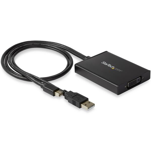 StarTech.com Adaptateur Mini DisplayPort vers DVI Dual-Link alimenté par USB - Compatible Windows et Mac - Noir  (MDP2DVID2) - Convertisseur vidéo - Mini DisplayPort - DVI - noir 