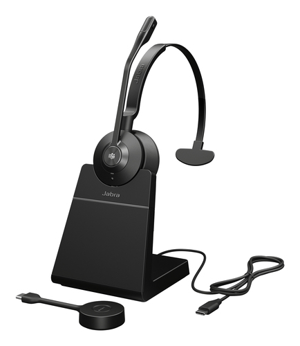 Jabra Engage 55 SE Mono - Micro-casque - sur-oreille - DECT - sans fil - USB-C via adaptateur DECT - Certifié pour Microsoft Teams 