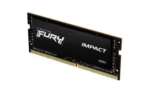 Kingston FURY Impact - DDR4 - module - 32 Go - SO DIMM 260 broches - 3200 MT/s / PC4-25600 - CL20 - 1.2 V - mémoire sans tampon - non ECC - noir 