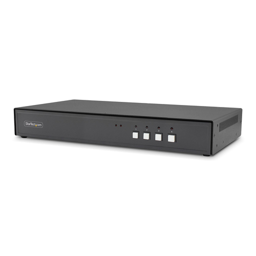 StarTech.com - Commutateur écran-clavier-souris/audio/USB - 4 x KVM / audio / USB - 1 utilisateur local - de bureau - Conformité TAA 