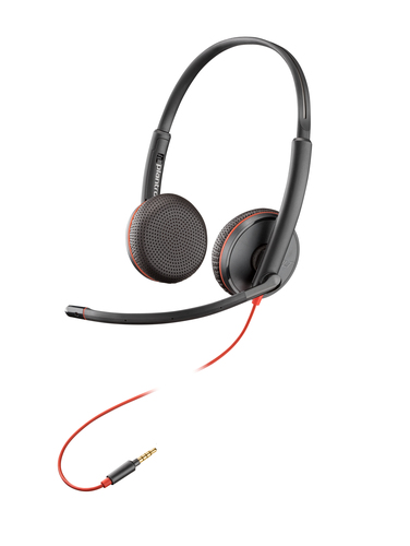 PLANTRONICS Blackwire C3225 Casque Jack 3.5 -2 écouteurs 