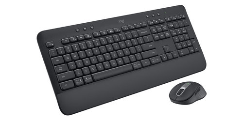 Logitech Signature MK650 Combo for Business - Ensemble clavier et souris - sans fil - Bluetooth LE - QWERTY - International US - graphite