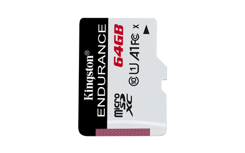 Kingston High Endurance - Carte mémoire flash - 64 Go - A1 / UHS-I U1 / Class10 - microSDXC UHS-I 