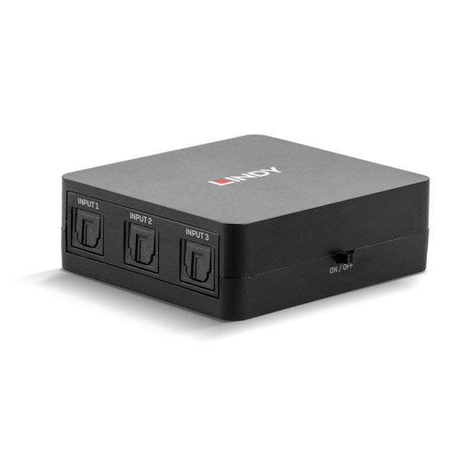 Lindy Switch Audio Numérique TosLink (Optique) 3 Ports - disponible 24 / 48h 