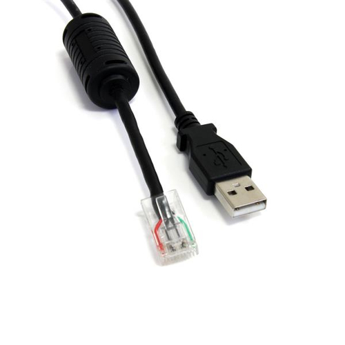 StarTech.com Cable USB vers ASI de 1,8 m AP9827 - Câble USB - USB (M) pour RJ-45 (10 broches) (M) - 1.8 m - noir 