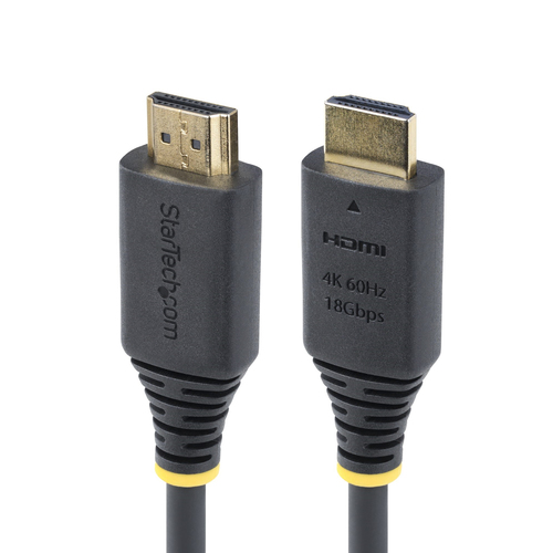 StarTech.com 4m (13ft) Premium Certified High Speed HDMI Cable, 4K60Hz - Premium High speed - câble HDMI avec Ethernet - HDMI mâle pour HDMI mâle - 4 m - noir - passif, support pour 4K60Hz 