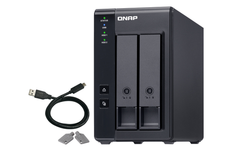 2bay 3.5" SATA HDD USBC Raid Expansion 