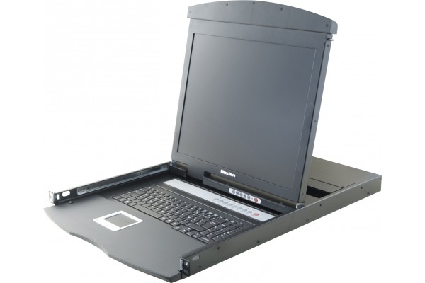 DEXLAN WorkStation LCD 19" Dual-Rail KVM 8P VGA/PS2-USB 