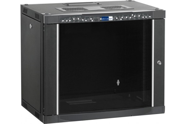 EKIVALAN Coffret CEPA 19" 12U profondeur 450mm (noir) 