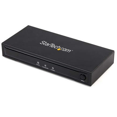 Ce convertisseur S-Vidéo ou composite vers HDMI® avec audio vous permet de connecter un périphérique S-Vidéo ou composite analogique, avec prise en charge de l"audio RCA G/D, à votre écran ou téléviseur HDMI.Installation et utilisation facilesÉquipé d"u 