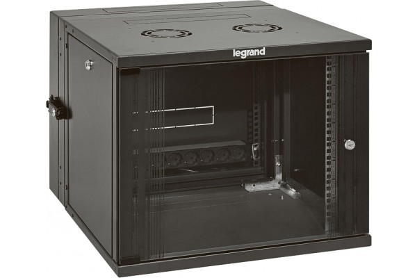 LEGRAND Coffret pivotant 19pouces livré monté Linkeo capacité 9U - 492x600x610mm 