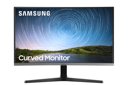 Samsung C27R502FHR - Écran LED - incurvé - 27" - 1920 x 1080 Full HD (1080p) @ 60 Hz - VA - 250 cd/m² - 3000:1 - 4 ms - HDMI, VGA - gris foncé/bleu 
