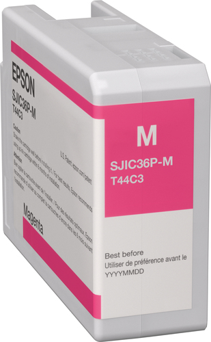 Epson SJIC36P(M) - 80 ml - magenta - original - cartouche d'encre - pour ColorWorks CW-C6000Ae, CW-C6000Pe, CW-C6500Ae, CW-C6500Pe 