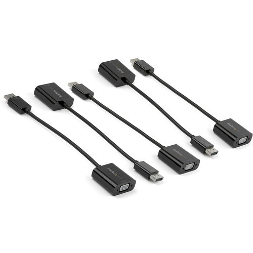 Ce lot de 5adaptateurs DisplayPort vers VGAvous permet de connecter votreordinateur équipé d"un portDisplayPortà unmoniteur ouà un vidéoprojecteur VGA et est disponible par lot pour plus d"efficacité.Optimisation de l"efficacitéConçu pour faciliter le