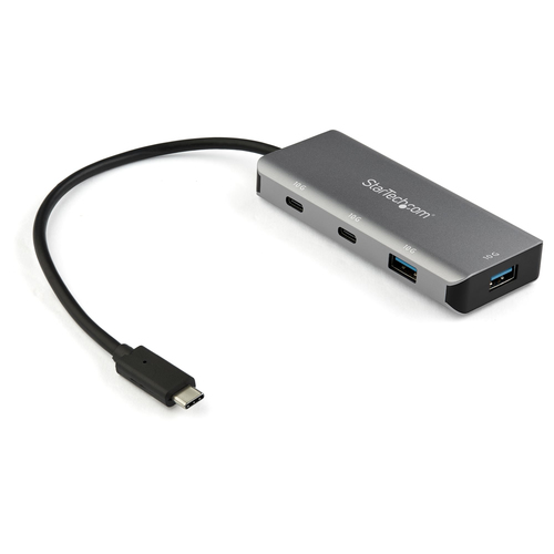 StarTech.com Hub USB-C à 4 ports - 2x USB-A et 2x USB-C - 10 Gbps - Câble hôte de 25 cm (HB31C2A2CB) - Concentrateur (hub) - 2 x USB-C + 2 x USB 3.1 Gen 2 - de bureau - pour P/N: PEXUSB321C