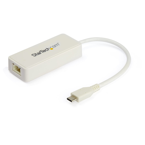 Cet adaptateur USB-C Ethernet vous connecte à un réseau Gigabit grâce au port USB-C ou Thunderbolt 3 de votre ordinateur portable ou de votre ordinateur de bureau et il ajoute une connectivité pour un périphérique USB (Type-A) supplémentaire. C"est le co 