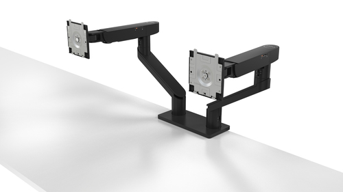 Dell Dual Monitor Arm - MDA20 kit de montage - bras réglable - pour 2 écrans LCD - noir