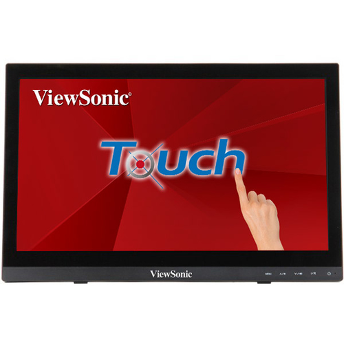ViewSonic - Écran LED - 16" (15.6" visualisable) - écran tactile - 1366 x 768 @ 60 Hz - TN - 190 cd/m² - 500:1 - 12 ms - HDMI, VGA - haut-parleurs 