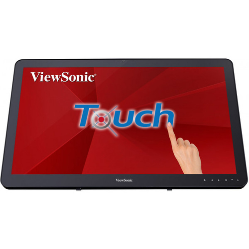 ViewSonic TD2430 - Écran LED - 24" (23.6" visualisable) - écran tactile - 1920 x 1080 Full HD (1080p) - VA - 3000:1 - HDMI, VGA, DisplayPort - haut-parleurs 
