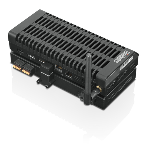 Lenovo ThinkCentre Nano IO Expansion Box - Station d'accueil - USB-C 3.1 Gen 1 - 1GbE - pour ThinkCentre M75n, M75n IoT, M75t Gen 2, M90n-1, M90n-1 IoT