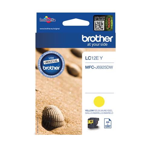 Brother LC12EY - Capacité XL - jaune - original - cartouche d'encre - pour Brother MFC-J6925DW 
