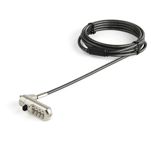 StarTech.com C?âble antivol pour ordinateur portable - 2 m - Verrou à combinaison - Nano-Slot - C?âble de sécurité - Compatible with Kensington - câble de sécurité - 2 m - Conformité TAA 