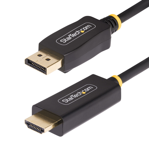 StarTech.com Câble Adaptateur DisplayPort vers HDMI, 3m, 4K60Hz avec HDR - Câble adaptateur - DisplayPort mâle pour HDMI mâle - 3 m - noir - support pour 4K60Hz, prise en charge HDR