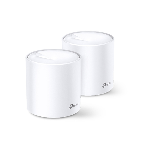 TP-Link Deco X20 V2 - Système Wi-Fi - (2 routeurs) - jusqu'à 370 m² - maillage 1GbE - Wi-Fi 6 - Bi-bande 