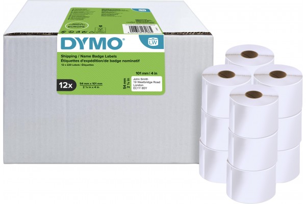 DYMO Etiquette pour LabelWriter 54mm x 101mm,2640 étiquettes 