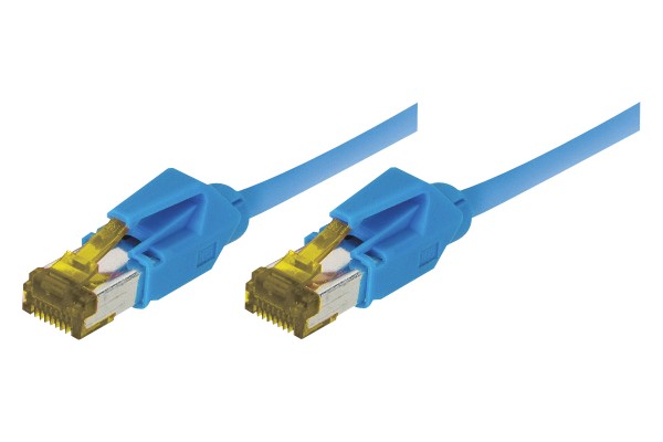 Cordon RJ45 sur câble catégorie 7 S/FTP LSOH snagless bleu - 5 m 