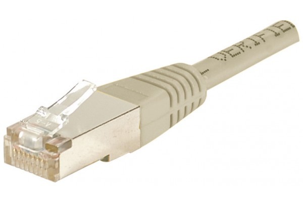 Cordon RJ45 catégorie 6 F/UTP gris CCA - 10 m 