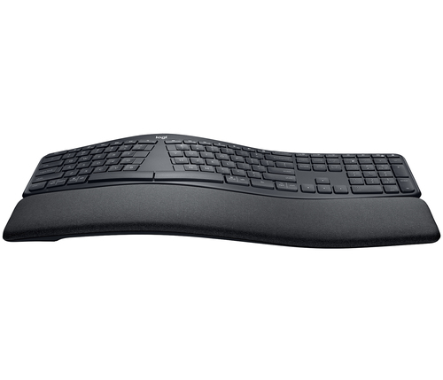 Logitech ERGO K860 - Clavier - sans fil - 2.4 GHz, Bluetooth 5.0 - AZERTY - Français - graphite
