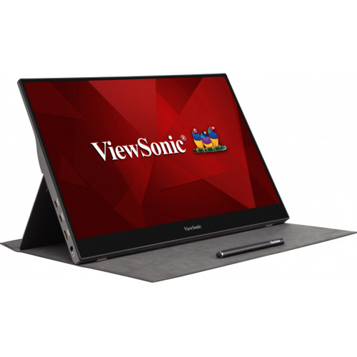 ViewSonic TD1655 - Écran LED - 15.6" - écran tactile - 1920 x 1080 Full HD (1080p) - TN - 250 cd/m² - 800:1 - 6.5 ms - HDMI, 2xUSB-C - haut-parleurs 