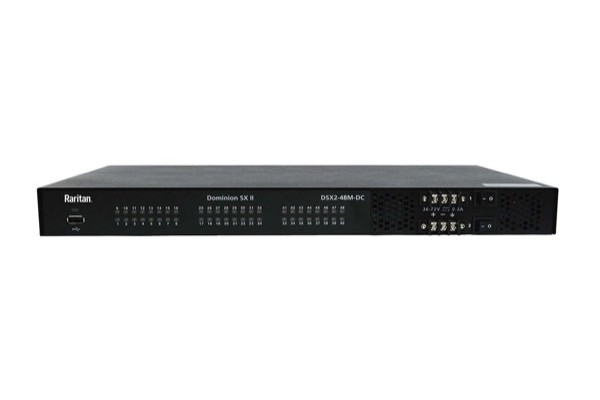 RARITAN DSX2-48M-DC Console Serveur 48 ports série dual-Power DC/Gigabit +modem 