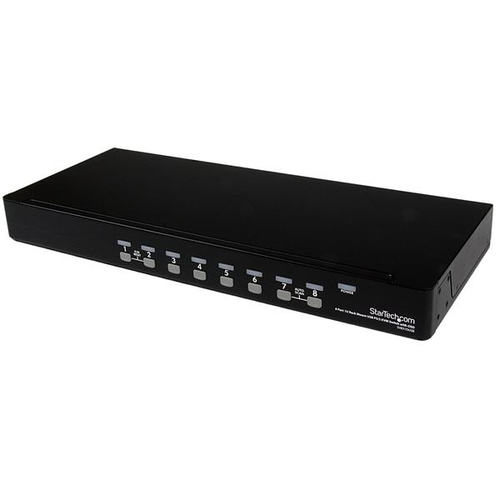 StarTech.com Commutateur KVM PS/2 USB 8 ports 1U empilables sur rack avec OSD - Commutateur KVM - 8 x KVM port(s) - 1 utilisateur local - de bureau - pour P/N: RK3236BKF 
