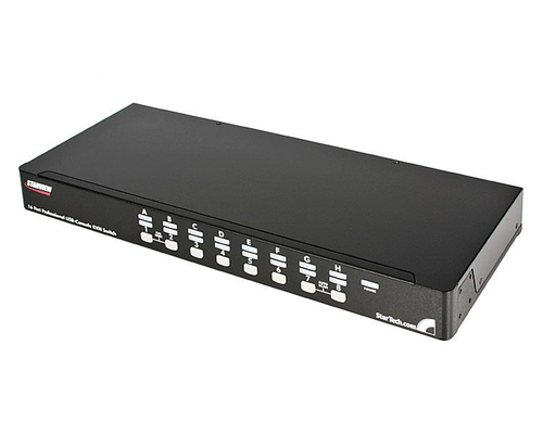 StarTech.com Commutateur KVM PS/2 USB 16 ports 1U empilables sur rack avec OSD - Commutateur KVM - 16 x KVM port(s) - 1 utilisateur local - de bureau - pour P/N: 2POSTRACK42, 4POSTRACK12U, 4POSTRACK25U, RK3236BKF, RK960CP, RKQMCAB12, RKWOODCAB12 
