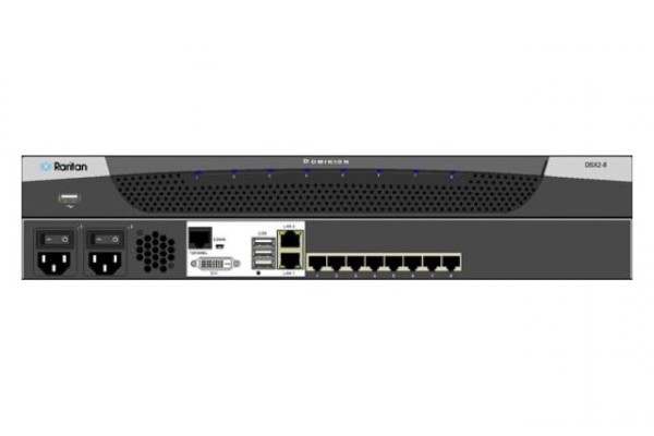 RARITAN DSX2-8 Console Serveur 8 ports série dual-Power AC/Gigabit 