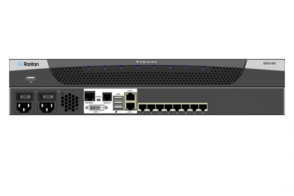 RARITAN DSX2-8M Console Serveur 8 ports série dual-Power AC/Gigabit + modem 