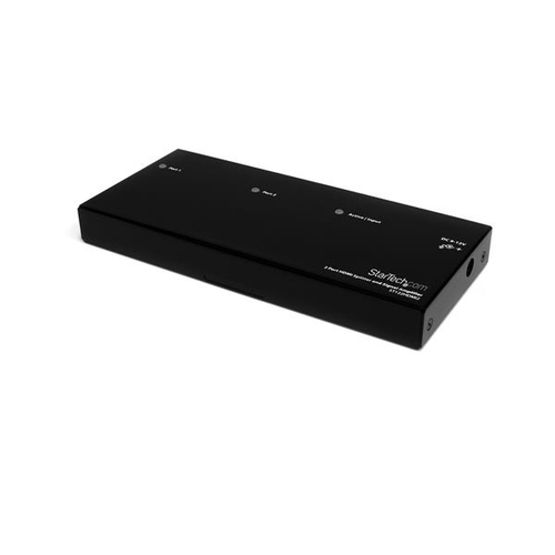 StarTech.com HDMI Splitter 1 In 2 Out - 1080p - 2 Port - Signal Amplifier - Rugged - HDMI Multi Port - HDMI Audio Splitter (ST122HDMI2) - Répartiteur vidéo/audio - 2 x HDMI - de bureau - pour P/N: SVA12M2NEUA, SVA12M5NA 