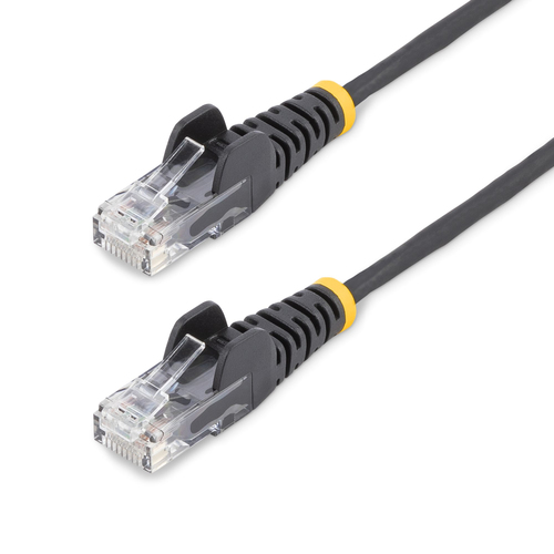 Cable - Black Slim CAT6 Patch Cord 1.5m - disponible 24 / 48h 