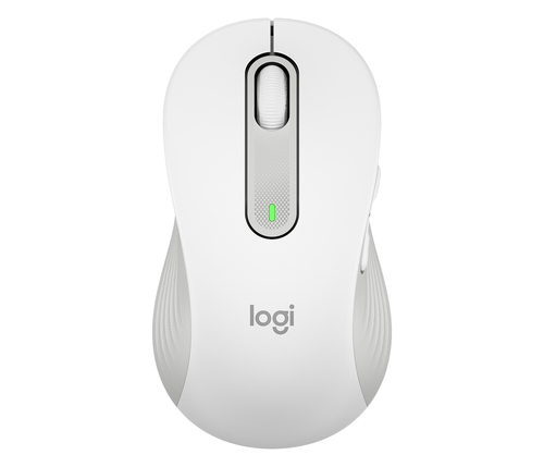 Logitech Signature M650 L LEFT - Souris - grande taille - pour gauchers - optique - 5 boutons - sans fil - 2.4 GHz, Bluetooth - récepteur USB Logitech Logi Bolt - blanc cassé 
