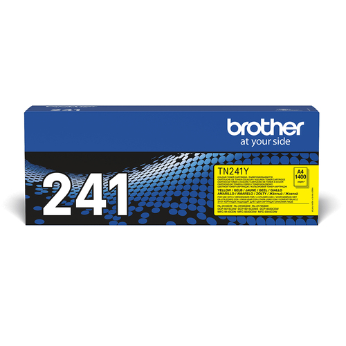 Brother TN241Y - Jaune - original - cartouche de toner - pour Brother DCP-9015CDW, DCP-9020CDW, HL-3150CDW, MFC-9140CDN 