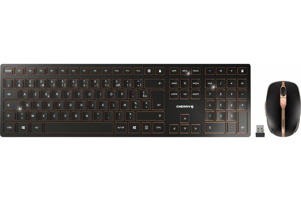 CHERRY Pack clavier & souris DW 9100 sans fil noir/bronze 