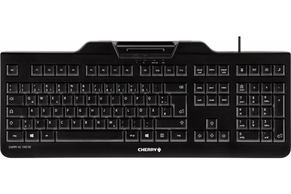 CHERRY Clavier (+cart puces) KC-1000 SC USB noir (FR) 