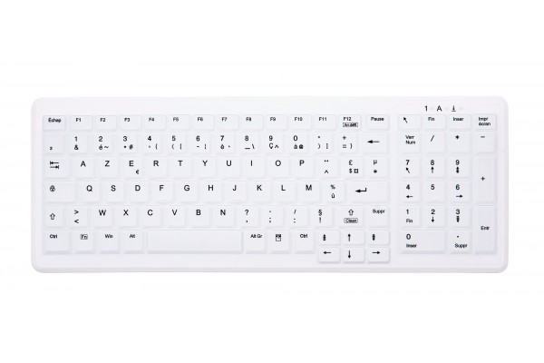 CHERRY Clavier AK-C7000 USB IP68 blanc (FR) 