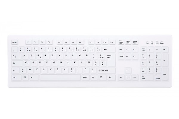 CHERRY Clavier AK-C8100 sans fil IP68 blanc (FR) 